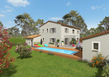 Villa Speos plan de Mas et Bastide provençale 3D Vauclulse