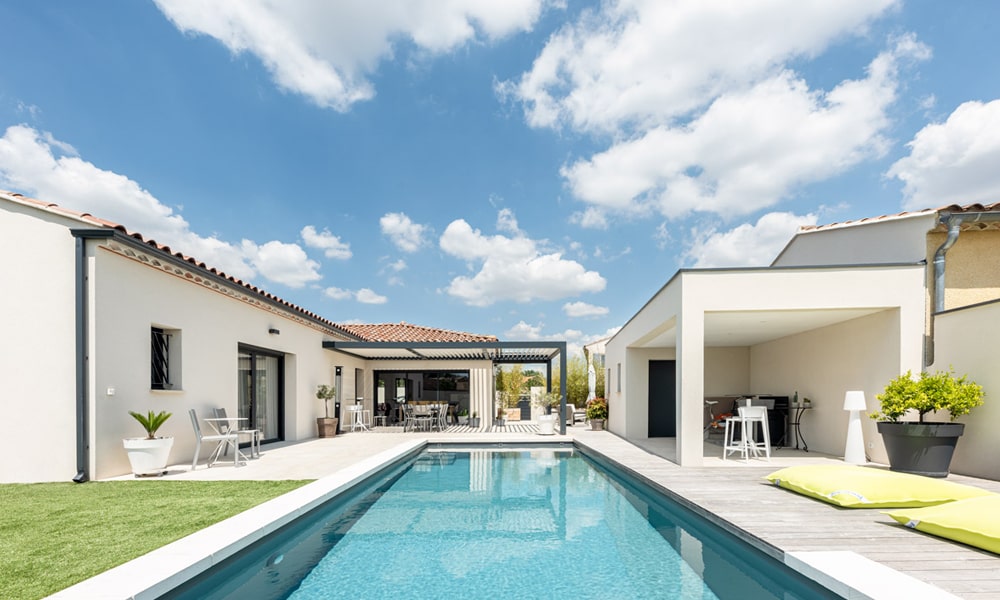 Constructeur de maison plain pied en L à Avignon - Sentenelle