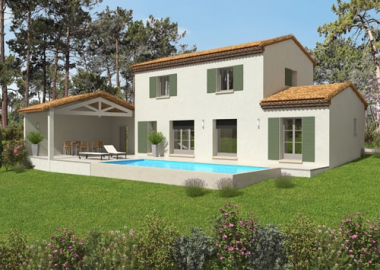 Villa Speos plan de maison à étage traditionnelle 3D Le Pontet