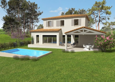 Villa Speos plan de maison à étage traditionnelle 3D Vaucluse